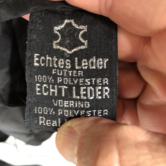 Black Leather Jacket Womens M Moto Fringe Scrolls Braids Biker Whimsigoth Rock - Picture 11 of 16